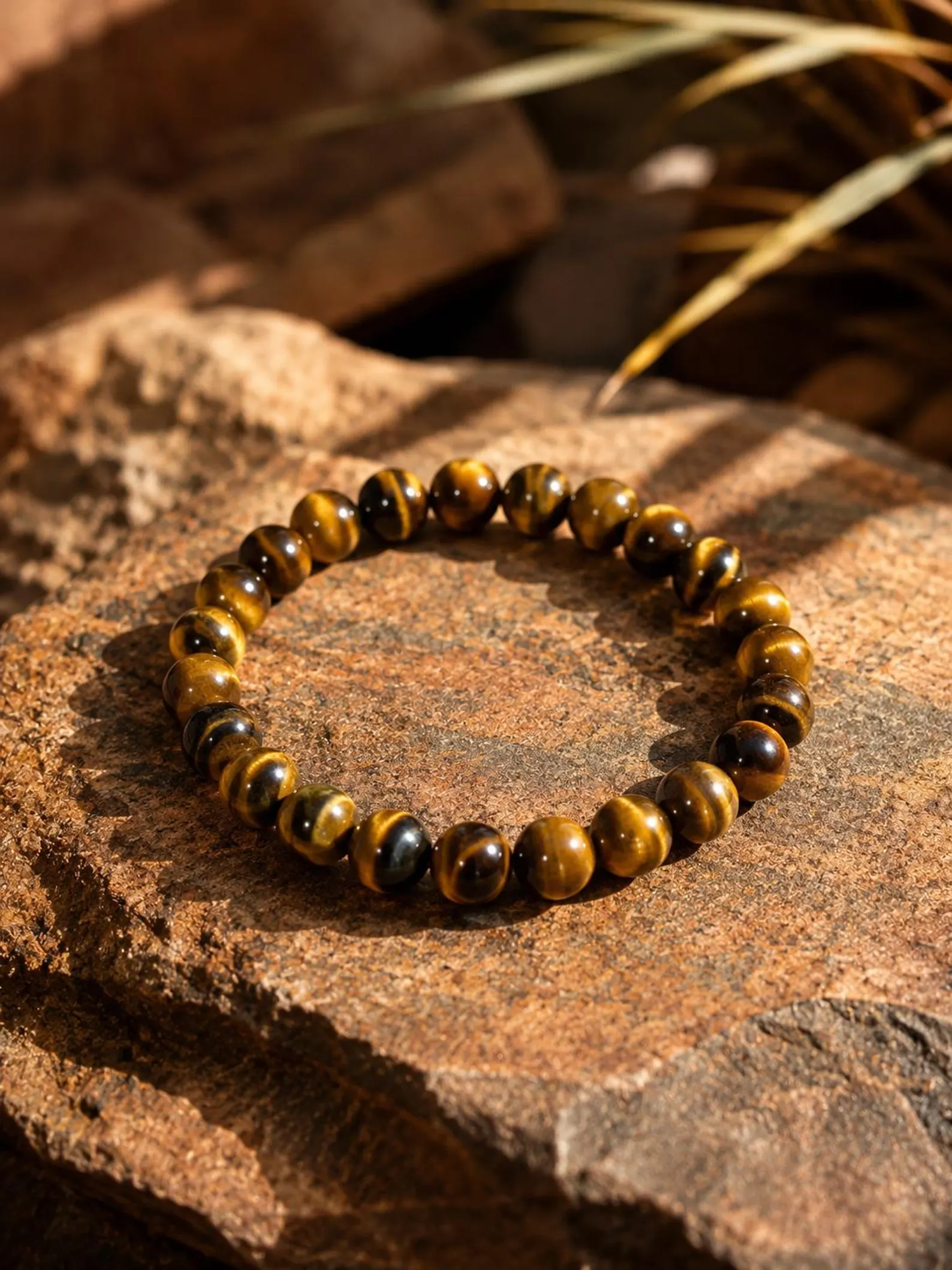 Natural Tiger Eye Crystal Bracelet – Gemstone Jewelry for Men and Women