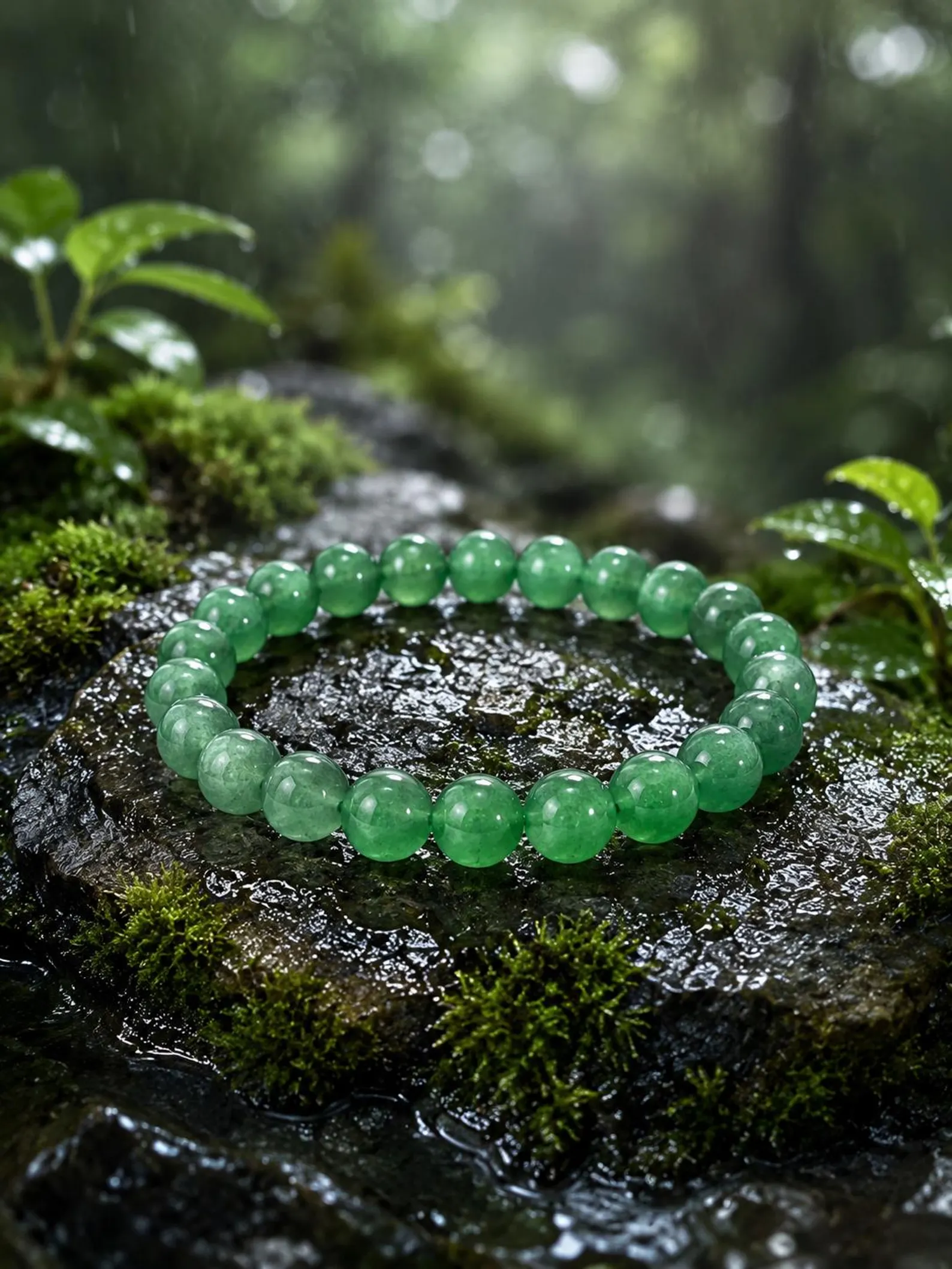 Natural Green Aventurine Crystal Bracelet – Gemstone Jewelry for Men and Women
